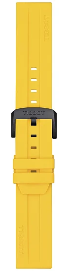 Paski i części Pasek Gumowy Tissot Żółty 22mm T-Race Cycling T603048238