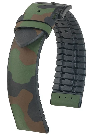 Paski i części Pasek Hybrydowy Hirsch John Camo Performance L Zielony 0925088040