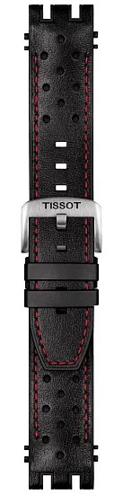 Paski i części Pasek Hybrydowy Tissot Czarno-czerwony 22mm T-Race T603045025