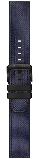 Paski i części Pasek Hybrydowy Tissot Niebieski 22mm Seastar 1000 T604047052