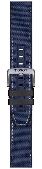 Paski i części Pasek Hybrydowy Tissot Niebieski 22mm Supersport T604047161