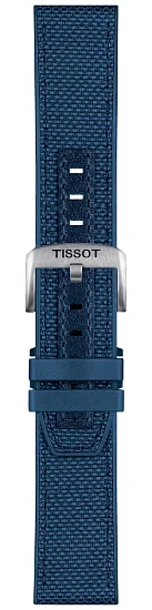 Paski i części Pasek Hybrydowy Tissot Niebieski 23mm T-Touch Connect Solar T604047744