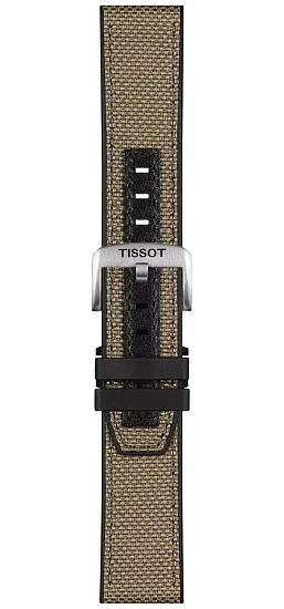 Paski i części Pasek Hybrydowy Tissot Khaki 23mm T-Touch Connect Solar T604047746