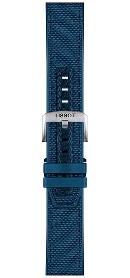 Paski i części Pasek Hybrydowy Tissot Niebieski 23mm T-Touch Connect Solar T604047744