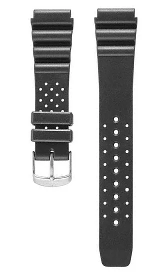 Paski i części Pasek Laco Czarny Kauczukowy 18mm LA-402143