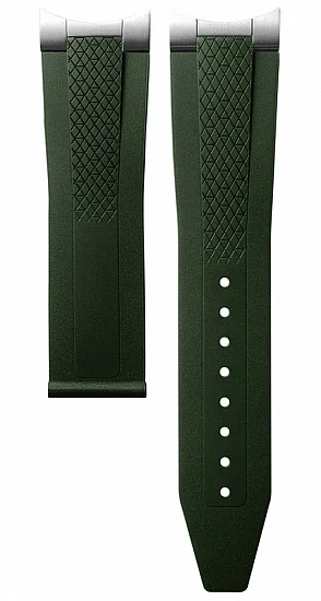Paski i części Pasek Gumowy Longines Zielony 19mm Conquest 38mm L682172901