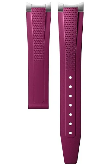 Paski i części Pasek Gumowy Longines Fioletowy 17mm Conquest Lady L682171276