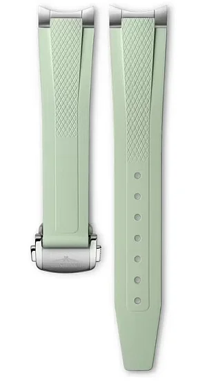 Paski i części Pasek Gumowy Longines Miętowy 17mm Conquest Lady 34mm z Zapięciem Motylkowym L600170799