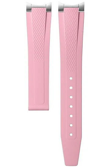 Paski i części Pasek Gumowy Longines Różowy 17mm Conquest Lady L682171853