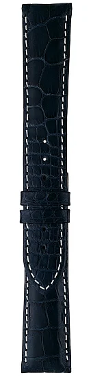 Paski i części Pasek Skórzany Longines Aligator Granatowy 21mm Clous De Paris L682121078