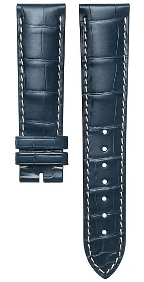 Paski i części Pasek Skórzany Longines Aligator Granatowy 21mm Master Collection L682153039