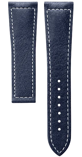Paski i części Pasek Skórzany Longines Granatowy 22mm Spirit Zulu Time L682165905