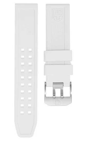 Paski i części Pasek Luminox Gumowy Biały 23mm Navy SEAL 3050 3080 8820 FPX305010QK