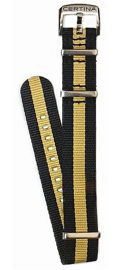 Paski i części Pasek Syntetyczny Certina Czarny 20mm DS Action Diver C604024495