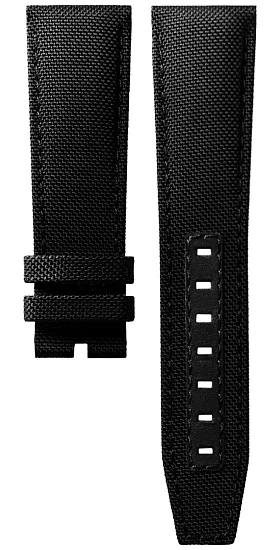 Paski i części Pasek Materiałowy Longines Czarny 22mm Pilot Majetek L682169950
