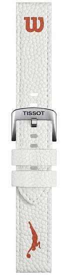 Paski i części Pasek Materiałowy Tissot Biały 20mm Seastar 1000 T604049895