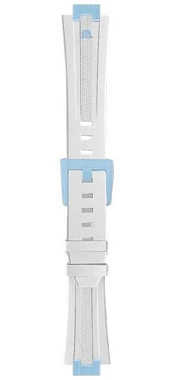 Paski i części Pasek Maurice Lacroix Aikon TIDE Gumowy Biało-Błękitny AI2008 ML812-005043