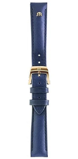 Paski i części Pasek Maurice Lacroix Eliros 16mm Skórzany Granatowy EL1094 ML740-005029