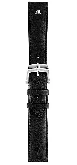 Paski i części Pasek Maurice Lacroix Eliros 20mm Skórzany Czarny EL1098, EL1118, EL1108 ML740-005010