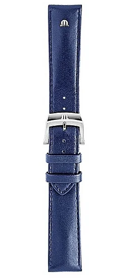 Paski i części Pasek Maurice Lacroix Eliros 20mm Skórzany Granatowy EL1098, EL1118, EL1108 ML740-005137