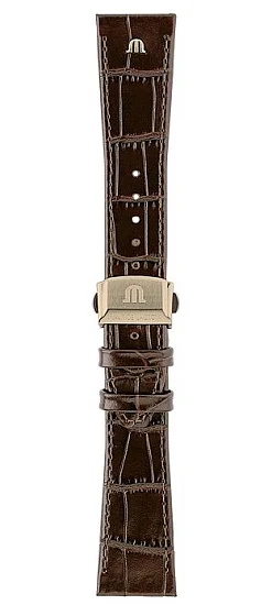 Paski i części Pasek Maurice Lacroix Pontos 20mm Skórzany Brązowy PT6358 z Zapięciem ML800-005004-ML508-005016