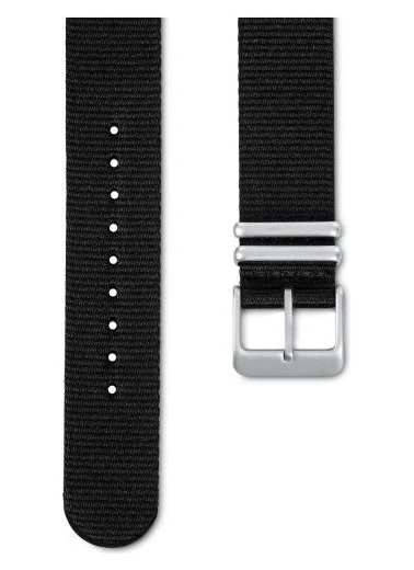 Paski i części Pasek Mudita Textile Charcoal Black 18mm Vegan PASEK-MUDITA-BLK-TX-18