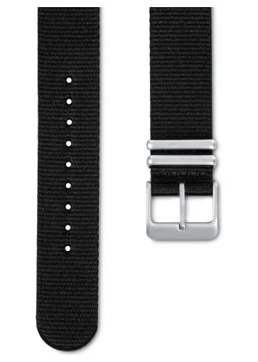 Paski i części Pasek Mudita Textile Charcoal Black 20mm Vegan PASEK-MUDITA-BLK-TX-20