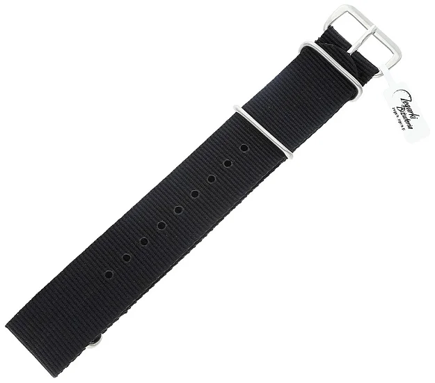 Paski i części Pasek NATO Czarny 18mm PASEK-NATO-CZ-18