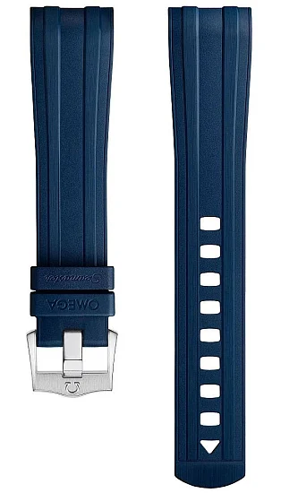 Paski i części Pasek Omega Seamaster Gumowy Niebieski 21mm O032CVZ012234