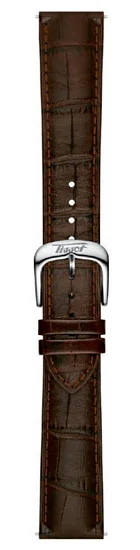 Paski i części Pasek Skórzany Brązowy Tissot 20mm Visodate T600051840