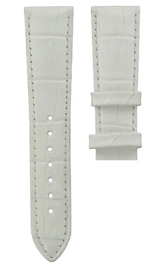 Paski i części Pasek Skórzany Certina Biały 19mm DS Podium Lady Square C610019960
