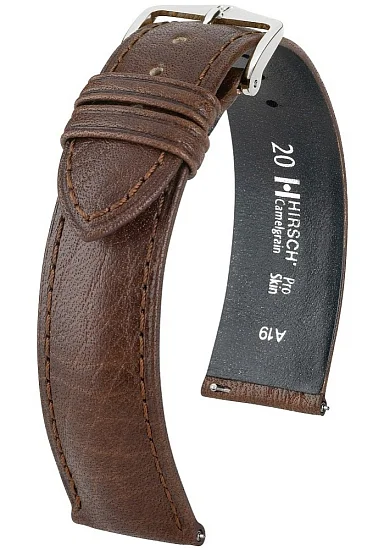 Paski i części Pasek Skórzany Hirsch Camelgrain M Brązowy 01009115