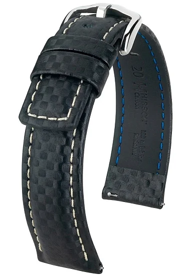Paski i części Pasek Skórzany Hirsch Carbon XL Czarny 02592250