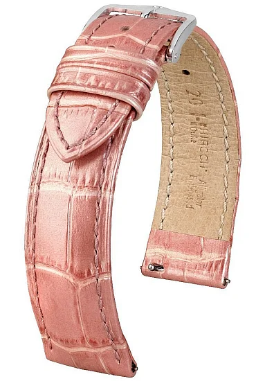 Paski i części Pasek Skórzany Hirsch Duke M Metallic Różowy 01027122