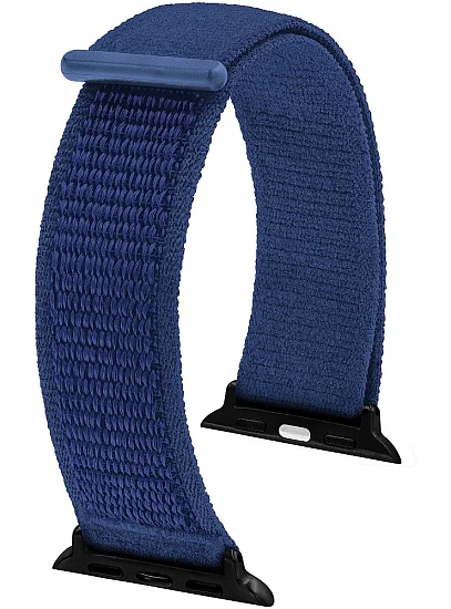 Paski i części Pasek Materiałowy Hirsch Vocem Niebieski Apple Watch 41409080AD