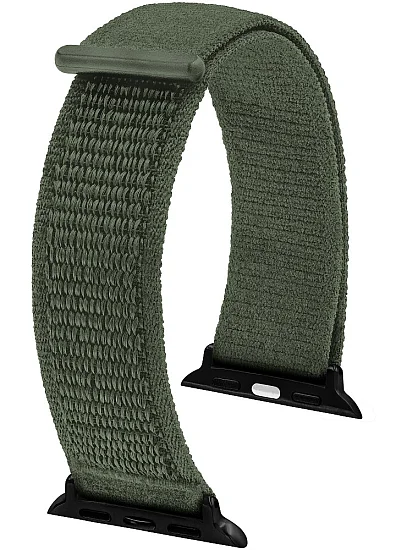 Paski i części Pasek Materiałowy Hirsch Vocem Apple Watch Zielony 41409040AD