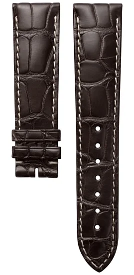 Paski i części Pasek Skórzany Longines Aligator Brązowy 21mm Master Collection L682109818