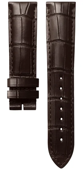 Paski i części Pasek Skórzany Longines Aligator Brązowy XS 21mm Flagship 40 L682166713