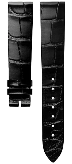 Paski i części Pasek Skórzany Longines Aligator Czarny 16mm La Grande Classique Lady 29 L682167129