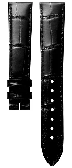 Paski i części Pasek Skórzany Longines Aligator Czarny XL 16mm Mini Dolcevita L682169854