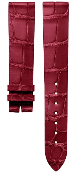 Paski i części Pasek Skórzany Longines Aligator Czerwony 16mm La Grande Classique Lady 29 L682167131