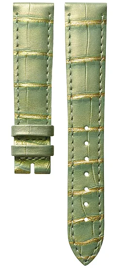 Paski i części Pasek Skórzany Longines Aligator Zielony XL 16mm Mini DolceVita 215 L682170878
