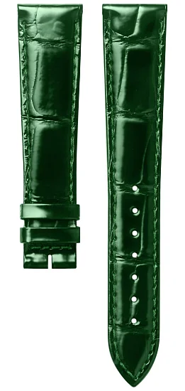 Paski i części Pasek Skórzany Longines Aligator Zielony XL 17mm DolceVita Lady 23 L682166966