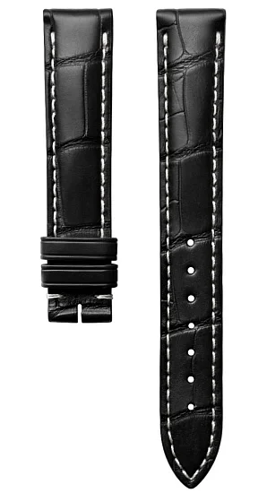 Paski i części Pasek Skórzany Longines Czarny 15mm Master Collection L682135764