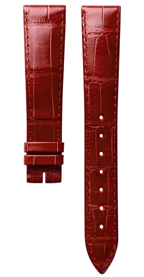 Paski i części Pasek Skórzany Longines Czerwony 17mm DolceVita L682145127