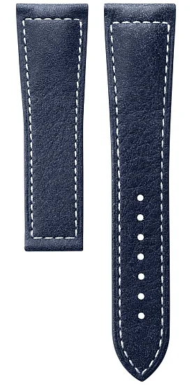 Paski i części Pasek Skórzany Longines Granatowy 22mm Spirit Zulu Time 42 L682165905