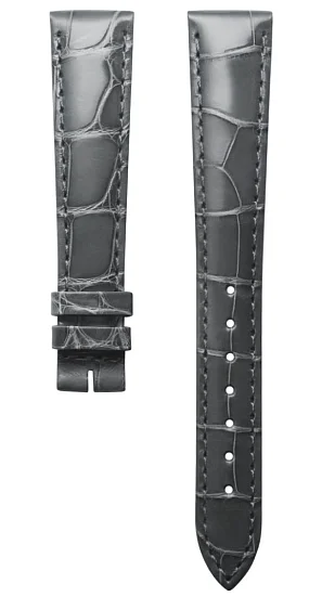 Paski i części Pasek Skórzany Longines Szary 15mm DolceVita L682145123
