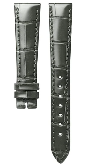 Paski i części Pasek Skórzany Longines Szary 17mm DolceVita L682145128