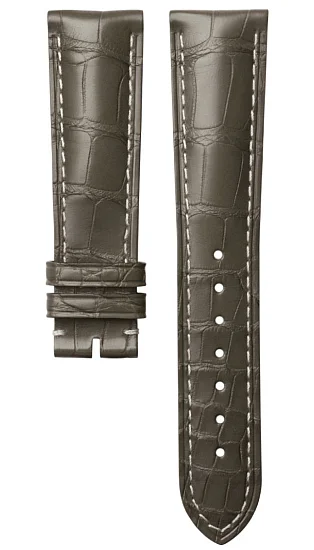 Paski i części Pasek Skórzany Longines Szary XL 21mm Master Collection L682150742
