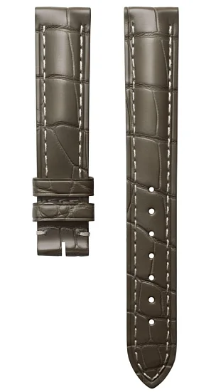 Paski i części Pasek Skórzany Longines Szary XS 15mm Master Collection L682150787